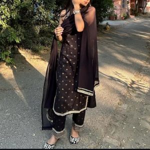 Three Peice Suit Palazzo Dupatta Set