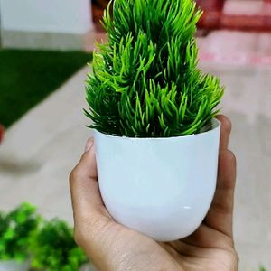 Pack Of 4 / Green Artificial Plant For Home