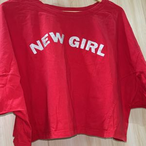 New Girl Oversized Crop Top