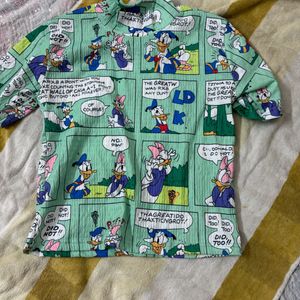 Comics Printed Cute Y2K Top