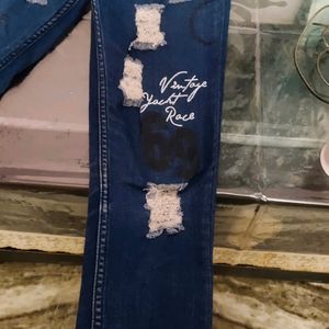 Damage Jeans Blue