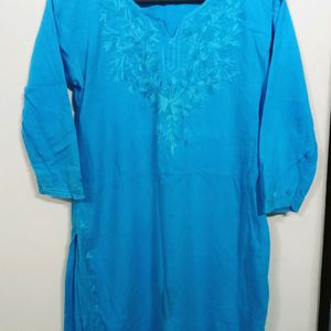 Kurti Sky Blue Color