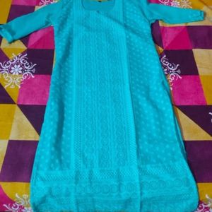 Chikan embroidery kurta