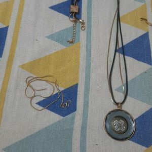 5 Chain Combo With Locket + 1 Earing Free