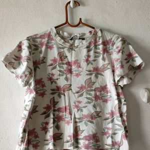 Floral Crop Tshirt