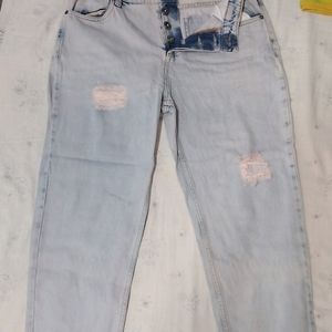 Blue Boyfriend Fit Jeans