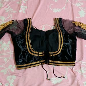 38 To 42plus Size Velvet Readymade Blouse