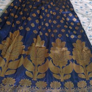 Long Frock Stitched From Pattu Saree