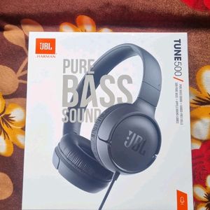 JBL TUNE 500 - Wired On-Ear Headphones - Black