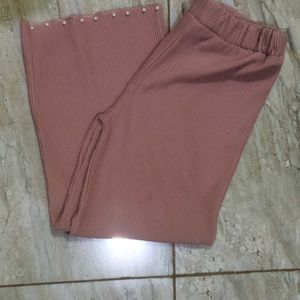 Aesthetic Peach Colour Korean Pant