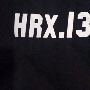 HRX Men's Black Oversized Tshirt