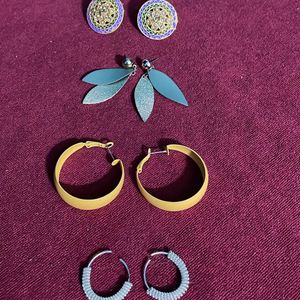 4 Pair Of Earrings