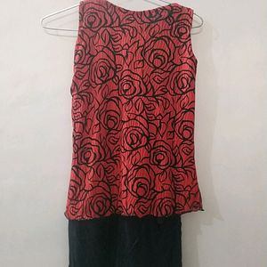 Rose Print Top