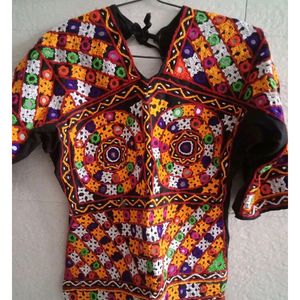 Backless Kutchi Handwork Designer Blouse