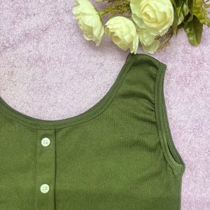 Olive Green Tank Top