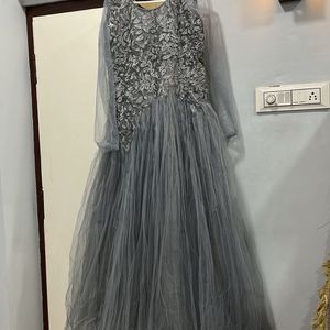 Net Embroidery Fancy Gown