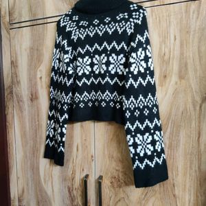 Black Designer Baggi Sweater Size-42