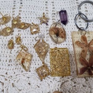 Resin Pendants and Studs