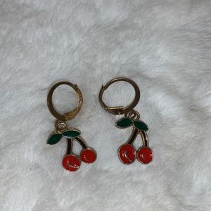 cherry earrings