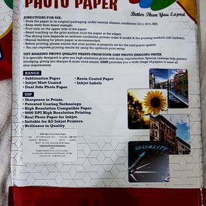 A4 Inkjet Photo Glossy Paper