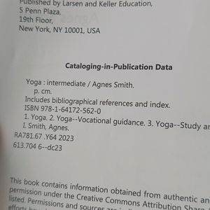 YOGA INTERMEDIATE book Written By Agness Smith.