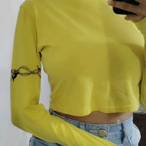 Yellow Crop Top