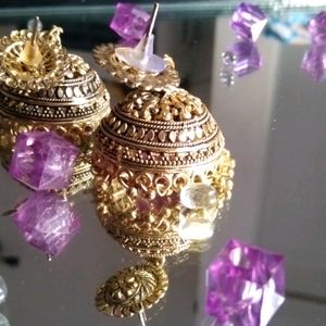 Golden Heavy Jhumka