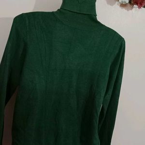 Highneck Wool  Semi Winter Top Free Size