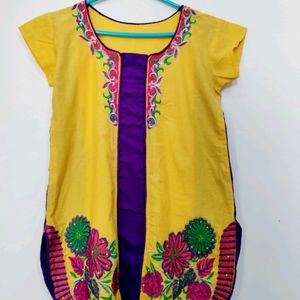Ethnic Embroidered Kurta For Women/Teen Girls