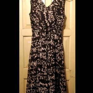 Black Printed Dress