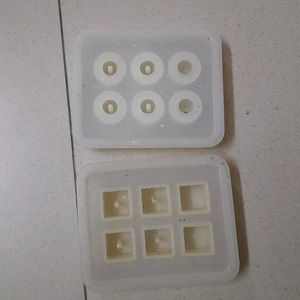 Cube & Sphere Mould Resin Silicone Earing Beads