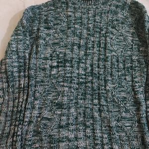 High Neck Green Winter Sweater/Top