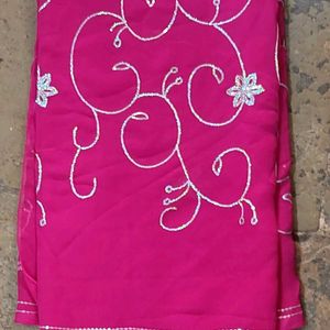 Magenta Saree