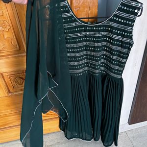 Green Sharara Kurta Set