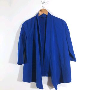 Blue Embroidered Shrug(Women's)