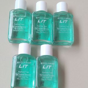 Combo Of 5 Nail Polish Remover