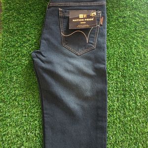 Men's Blue Denim Jeans For Fomal Wear