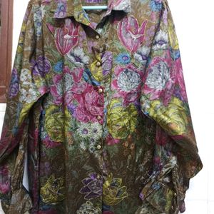 Colourful Plus Size Shirt For Women's