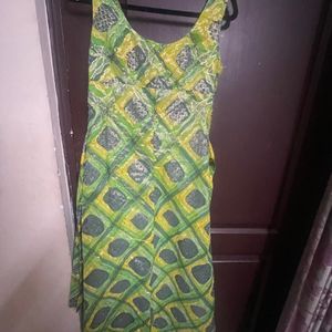 An Ethnic Modern Dress Cum A Line kurta