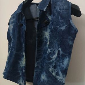 Navy Blue Shaded Jacket For Women