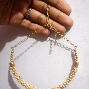 Golden Pearl Necklace