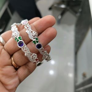 Pure Silver Bangles For Women