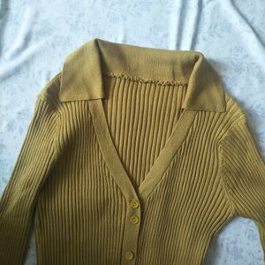 Y2k Ribbed-knitted Cardigan