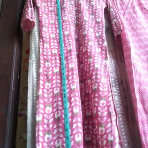 Pink Colour Kurti Set