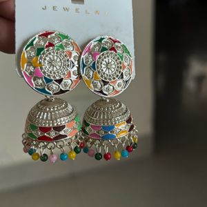 Multi Colour Jhumka