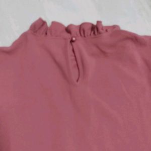 Shein- Pink Plenum Top- Size L