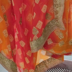 Bandhani Design Saree