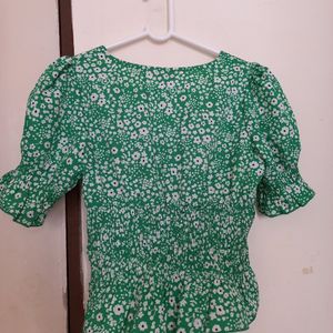 It's A Polyester Material Casual Top. I Used Only