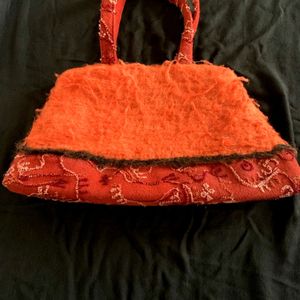 Cute Orange And Rust Handbag