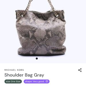 Michael Kors Python Embossed Leather Bag